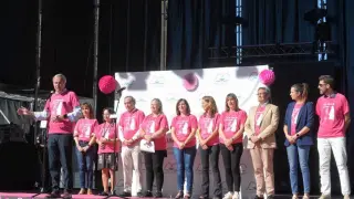 Acto organizado con motivo del Día Internacional del Cáncer de Mama en Zaragoza