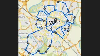 Mapa del recorrido ciclista