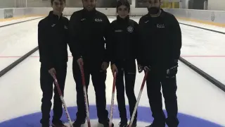 El conjunto de curling del CH del Pirineo.