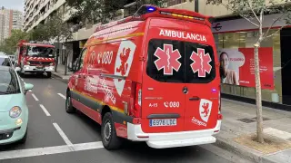 Uvi ambulancia bomberos Zaragoza