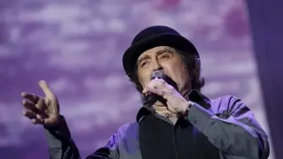 Joaquín Sabina en su último concierto zaragozano hasta la fecha, el 11 de octubre de 2017.