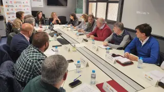 Reunión de la Comisión Consultiva Aragonesa de Asuntos Taurinos bajo la presidencia de la consejera Mayte Pérez