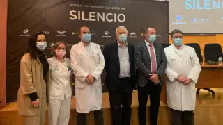 Presentación de la campaña Silencio en el Hospital Clínico de Zaragoza.