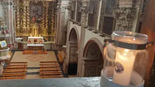 La luz de la paz de Belén está en la parroquia de Santo Domingo y San Martín de Huesca.
