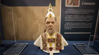 Reconstrucción del rostro del Papa Luna.