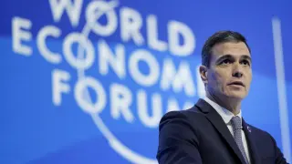 Pedro Sánchez en el Foro económico de Davos