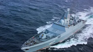 La fragata rusa Almirante Gorshkov