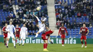 Una jugada del Leganés-Real Zaragoza jugado en Butarque el 19 de diciembre pasado.