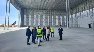 Inauguración del hangar para dos A380 en el aeropuerto de Teruel.