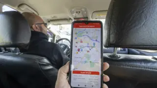 App MoZa para pedir un taxi en Zaragoza. gsc