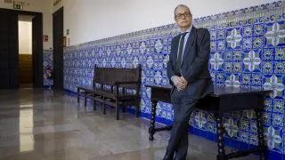 Felipe Zazurca, fiscal jefe provincial de Zaragoza, esta semana, en la sede del TSJA.