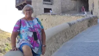 La zaragozana Concha Martín, en un viaje a Cuenca.