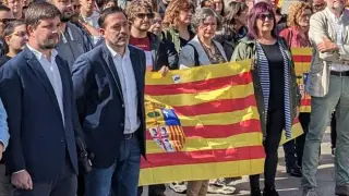 Las organizaciones aragonesistas del ámbito sindical, cultural y político se han concentrado en la plaza de Aragón