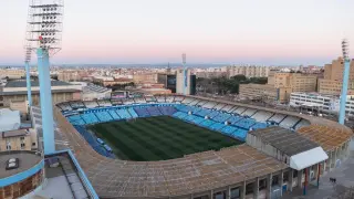 Estadio de La Romareda, donde el Aragón jugará el domingo contra el Coria extremeño.