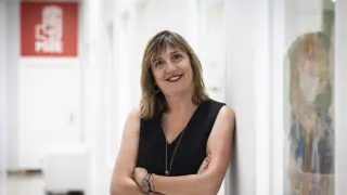 Lola Ranera, candidata a la alcaldía de Zaragoza en las elecciones municipales de 2023. Recurso. gsc