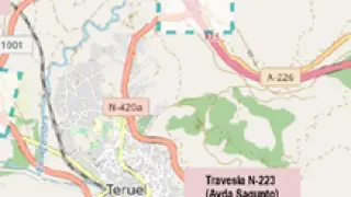 trazado de integración urbana de la Red de Carreteras del Estado en Teruel