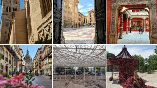 Algunas de las fotos del perfil de Zaragoza Turismo en Instagram.