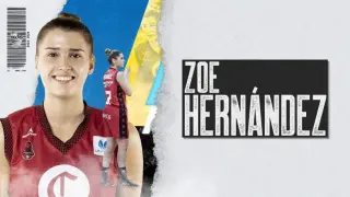 La jugadora zaragozana Zoe Hernández.