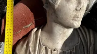 Busto romano, recuperado por la Guardia Civil.