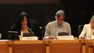 Primer pleno del mandato en el Ayuntamiento de Huesca.