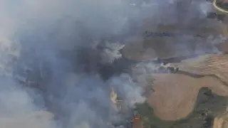 Incendio forestal declarado este jueves, en la zona de Ardisa y Puendeluna