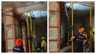 Desalojan un piso en Zaragoza por el deterioro de la estructura