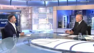 Un instante de la entrevista de Santiago Abascal en Telecinco