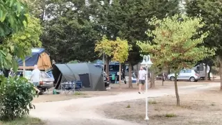 Instalaciones del Camping Moncayo, en la localidad zaragozana de Vera de Moncayo.