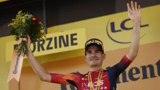 Carlos Rodríguez, ganador de la decimocuarta etapa del Tour de Francia 2023.