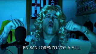 El youtube oscense Jorge Fuentes, con su particular versión de la sesión de Bizarrap y Shakira con guiños a las fiestas de San Lorenzo de Huesca.