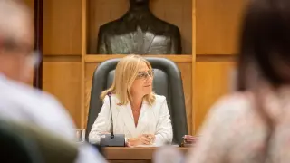 La consejera de Hacienda y Fondos Europeos del Ayuntamiento de Zaragoza, Blanca Solans.