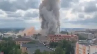 Imagen de la explosión en Moscú.