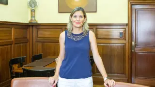 Beatriz Martín (TE), en su despacho de la vicepresidencia de la DPT.