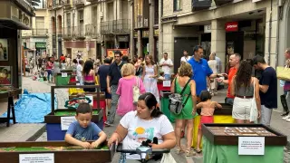 Gran afluencia de gente en la feria regional celebrada este sábado en Barbastro.