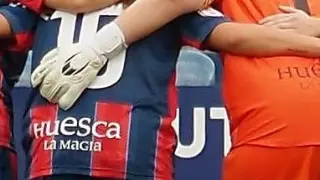 La jugadoras de la SD Huesca.