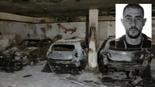 Vehículos afectados en el incendio del garaje de Doctor Horno