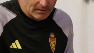 Rueda de prensa de Fran Escribá en la Ciudad Deportiva del Real Zaragoza