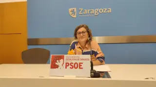 La concejal del grupo municipal del PSOE en el Ayuntamiento de Zaragoza, Marta Aparicio.