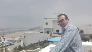 El empresario aragonés Antonio Gil, en Tanger (norte de Marruecos), donde vive hace una década.