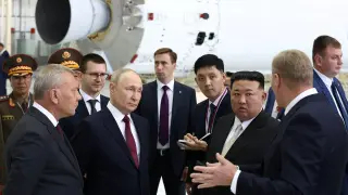Encuentro de Putin y Kim Jong-un en el cosmódromo Vostochni