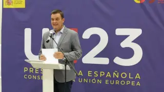 Víctor Francos, presidente de la CSD, en su intervención en Valencia.