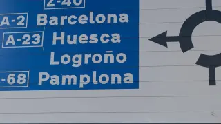 Nudo de la carretera de Castellón, a la salida de Zaragoza