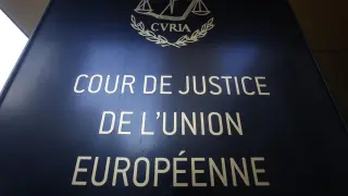 Entrada principal del El Tribunal de Justicia de la Unión Europea (TJUE).