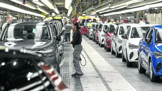 Fabricación de automóviles de Stellantis en Figueruelas, la mayoría para exportación.