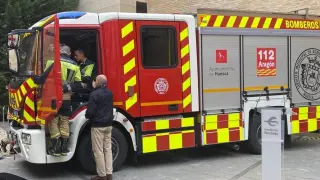 Nuevo camión de bomberos para el parque de Huesca, con capacidad para 3.000 litros de agua.