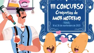 Cartel de 'Croquetas de Amor Moderno' de la edición de 2023.
