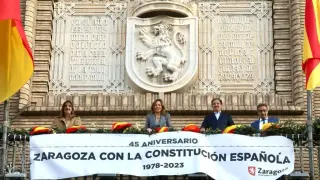 El Ayuntamiento de Zaragoza celebra los 45 años de la Constitución española