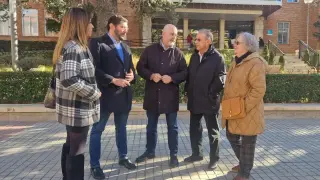 Alejandro Nolasco ha ofrecido unas declaraciones frente al Hospital Obispo Polanco de Teruel este sábado.