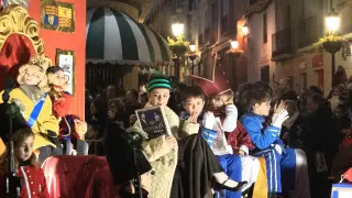 Foto de una de las carrozas del desfile de Carnaval en Huesca en 2023