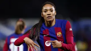 Partido Barcelona-Levante, final de la Supercopa femenina de fútbol: Salma Paralluelo